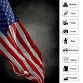 Lofaris American Flag Abstact Backdrop for Independence Day